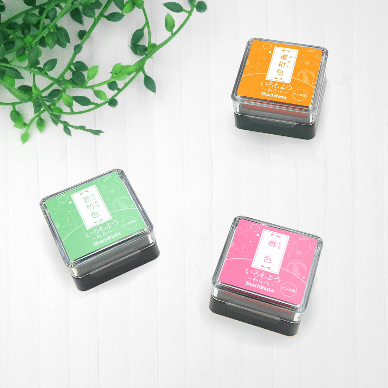 いろもよう　わらべ【シャチハタ　スタンプパッド　インクパッド　スタンプ台】1枚目の画像